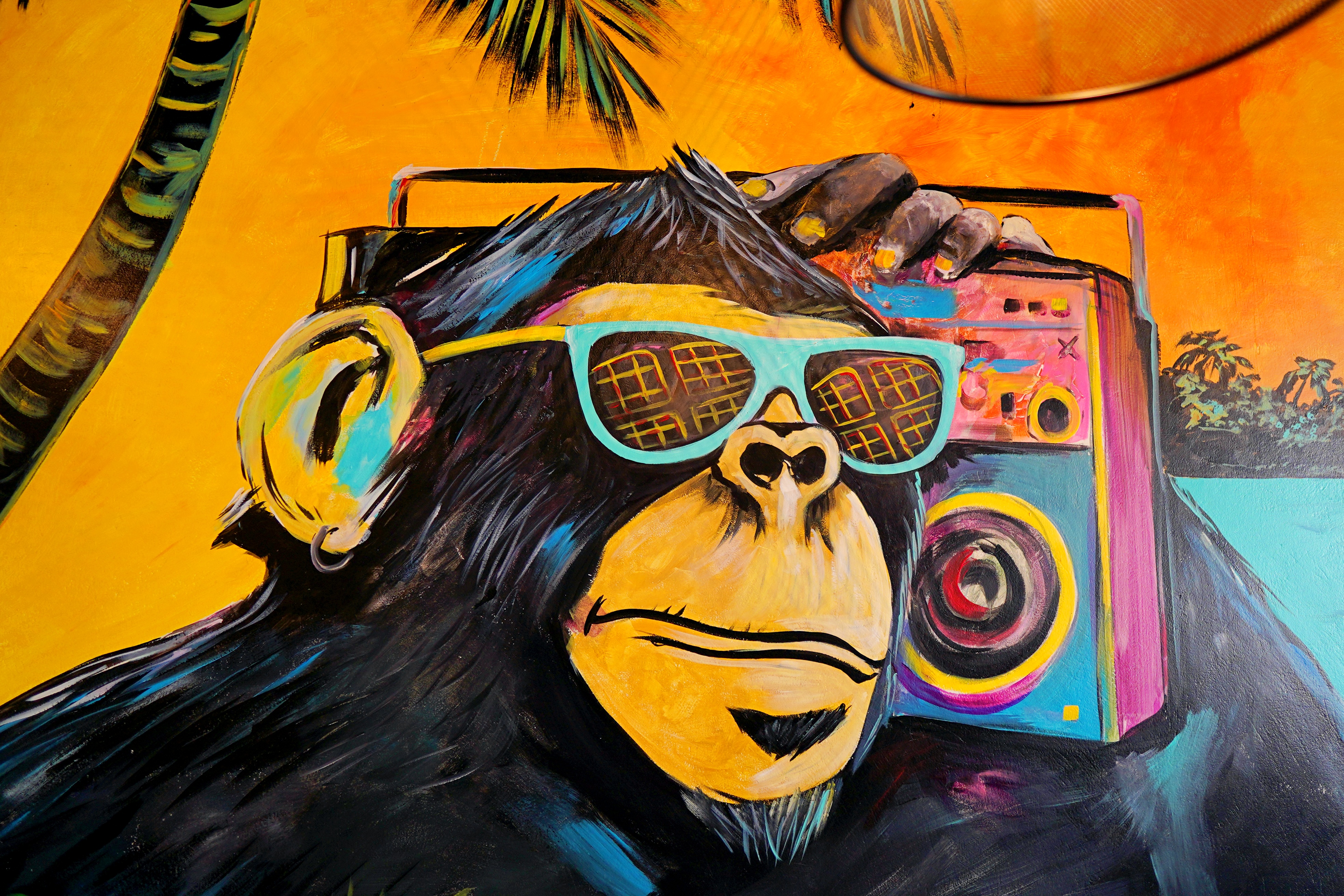 Cayman Mural close up